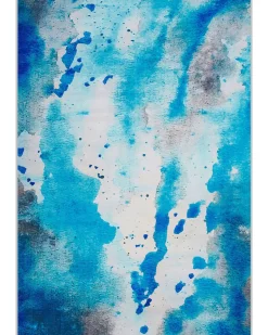 Beliani Matto Sininen/Harmaa 160 X 230 Cm Bozat Best Sale