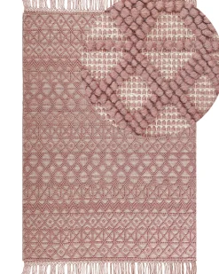 Beliani Matto Vaaleanpunainen 160 X 230 Cm Alucra Cheap