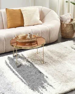 Beliani Matto Valkoinen/Harmaa 200 X 300 Cm Martuni Sale