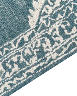 Beliani Matto Villa Sininen/Valkoinen 160 X 230 Cm Gevas Outlet