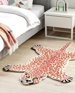 Beliani Matto Villa Vaaleanpunainen 100 X 160 Cm Chuluun Shop