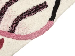 Beliani Matto Villa Vaaleanpunainen 120 X 110 Cm Parker Sale