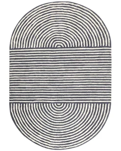 Beliani Matto Villa Valkoinen/Grafiitinharmaa 140 X 200 Cm Kweta Cheap