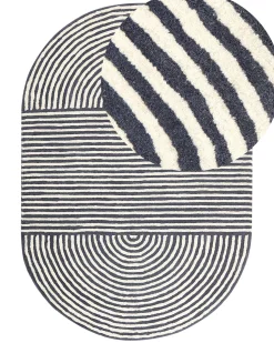 Beliani Matto Villa Valkoinen/Grafiitinharmaa 140 X 200 Cm Kweta Cheap