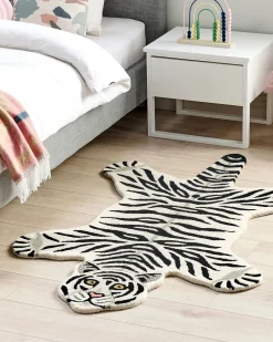 Beliani Matto Villa Valkoinen/Musta 100 X 160 Cm Shere Cheap