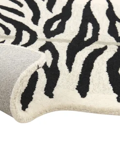 Beliani Matto Villa Valkoinen/Musta 100 X 160 Cm Shere Cheap