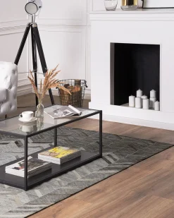 Beliani Matto Viskoosi Harmaa 160 X 230 Cm Arkum Best