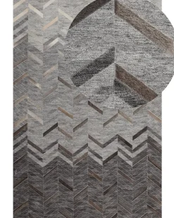 Beliani Matto Viskoosi Harmaa 160 X 230 Cm Arkum Best