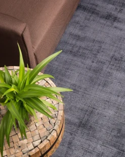 Beliani Matto Viskoosi Harmaa 80 X 150 Cm Gesi Clearance