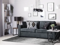 Beliani Matto Viskoosi Harmaa/Musta 160 X 230 Cm Ercis Fashion