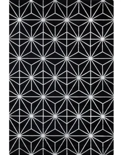 Beliani Matto Viskoosi Musta/Hopea 160 X 230 Cm Sibel Discount