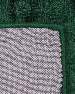 Beliani Matto Viskoosi Tummanvihrea 140 X 200 Cm Gesi Ii Fashion