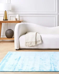 Beliani Matto Viskoosi Vaaleansininen 160 X 230 Cm Gesi Ii Hot