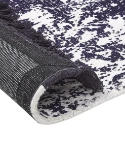 Beliani Matto Viskoosi Violetti/Valkoinen 160 X 230 Cm Akarsu Store