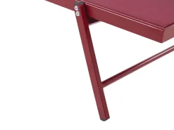 Beliani Metallinen Punainen Aurinkotuoli Portofino Store