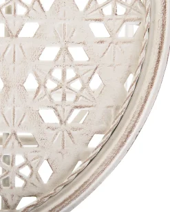 Beliani Metalliset Terassituolit 2 Kpl Valkoinen/Beige Trieste Best