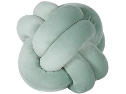 Beliani Mintunvihrea Samettinen Solmutyyny O 20 Cm Malni Outlet