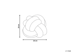 Beliani Mintunvihrea Samettinen Solmutyyny O 20 Cm Malni Outlet