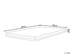 Beliani Muistivaahtopatja Keskikova 180 X 200 Cm Glee Store