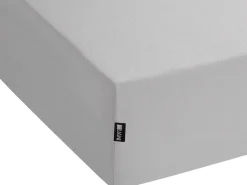 Beliani Muotoonommeltu Puuvillalakana 90 X 200 Cm Vaaleanharmaa Hofuf Shop