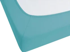 Beliani Muotoonommeltu Puuvillalakana 90 X 200 Cm Turkoosi Hofuf Cheap