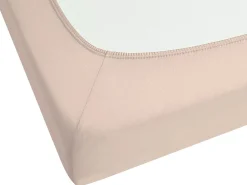 Beliani Muotoonommeltu Puuvillalakana 90 X 200 Cm Beige Hofuf New