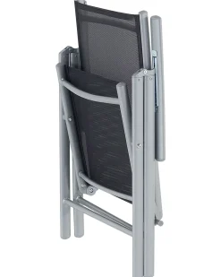 Beliani Musta Alumiininen Puutarhatuolisetti 6 Kpl Catania Flash Sale