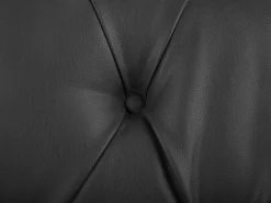 Beliani Musta 3-Istuttava Keinonahkasohva Chesterfield Hot