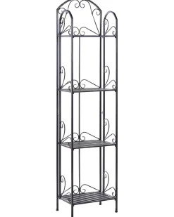 Beliani Musta Rautainen 4-Tasoinen Hylly Valdivia Best