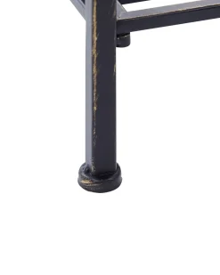 Beliani Musta Rautainen 4-Tasoinen Hylly Valdivia Best