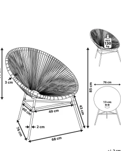 Beliani Narutuoli Polyrottinki Monivarinen Keltainen Acapulco Store