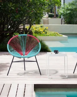 Beliani Narutuoli Polyrottinki Turkoosi/Pinkki 2 Kpl Acapulco Shop