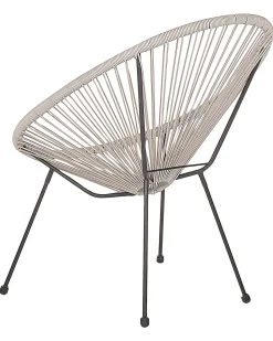 Beliani Narutuoli Polyrottinki Vaaleanharmaa 2 Kpl Acapulco Ii Best Sale