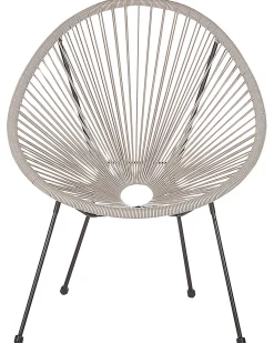 Beliani Narutuoli Polyrottinki Vaaleanharmaa Acapulco Ii Store