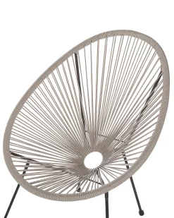 Beliani Narutuoli Polyrottinki Vaaleanharmaa Acapulco Ii Store