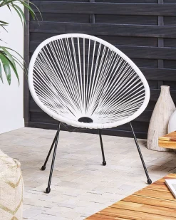 Beliani Narutuoli Polyrottinki Valkoinen 2 Kpl Acapulco Ii Online