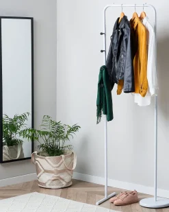 Beliani Naulakko Teras 4 Koukkua Valkoinen Benton Sale