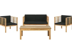 Beliani Neljan Istuttava Sohvasetti Terassille Pacific Outlet