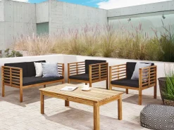 Beliani Neljan Istuttava Sohvasetti Terassille Pacific Outlet