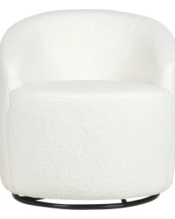 Beliani Nojatuoli Buklee Kermanvalkoinen Davik Fashion