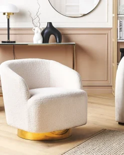 Beliani Nojatuoli Buklee Valkoinen Lavik New