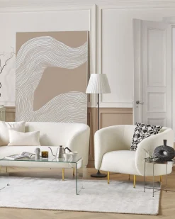 Beliani Nojatuoli Buklee Valkoinen Loen Hot