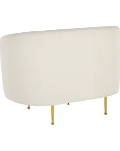 Beliani Nojatuoli Buklee Valkoinen Loen Hot