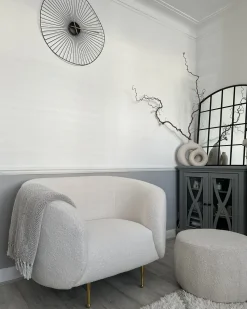 Beliani Nojatuoli Buklee Valkoinen Loen Hot