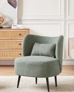 Beliani Nojatuoli Buklee Vihrea Otsby Cheap