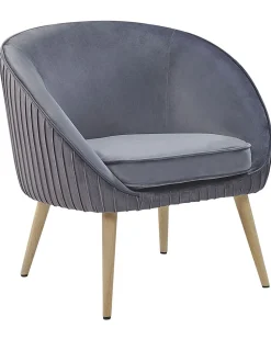 Beliani Nojatuoli Harmaa Sametti Tromso Online