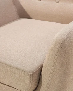 Beliani Nojatuoli Kangas Beige Motala Clearance