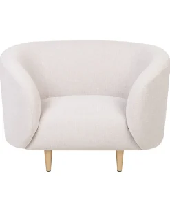 Beliani Nojatuoli Kangas Beige/Kulta Loen Best