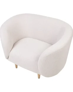 Beliani Nojatuoli Kangas Beige/Kulta Loen Best