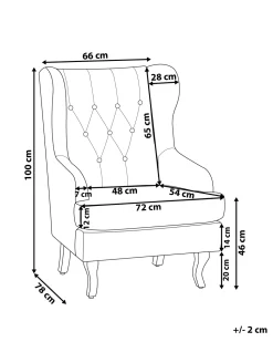 Beliani Nojatuoli Kangas Harmaa Alta Flash Sale